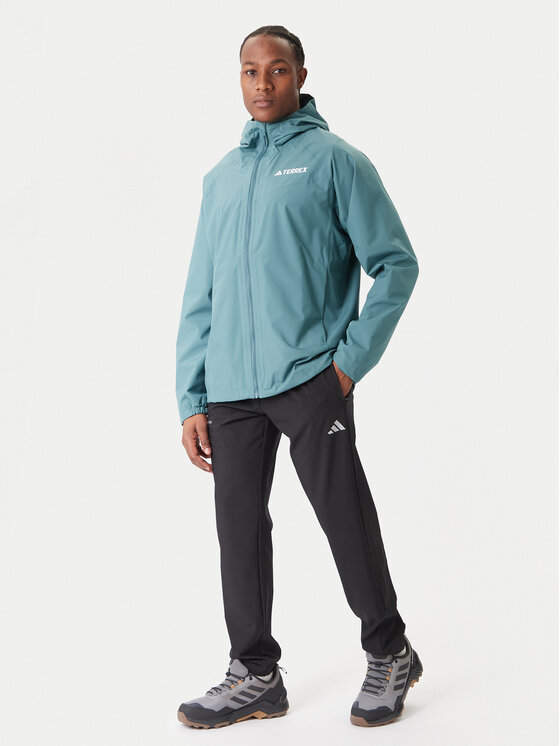adidas adidas Яке за дъжд Terrex Multi 2L RAIN.RDY JL9774 Зелен Regular Fit