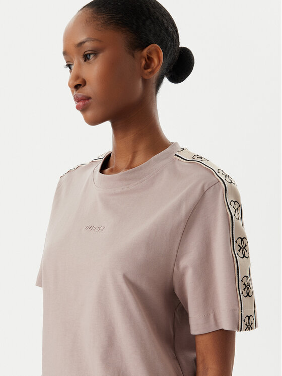 Guess Guess T-shirt V3RI08 I3Z14 Ružičasta Relaxed Fit