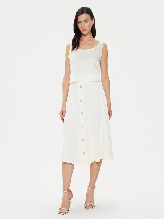 Rinascimento Rinascimento Midi szoknya CFC0118363003 Ekru Regular Fit