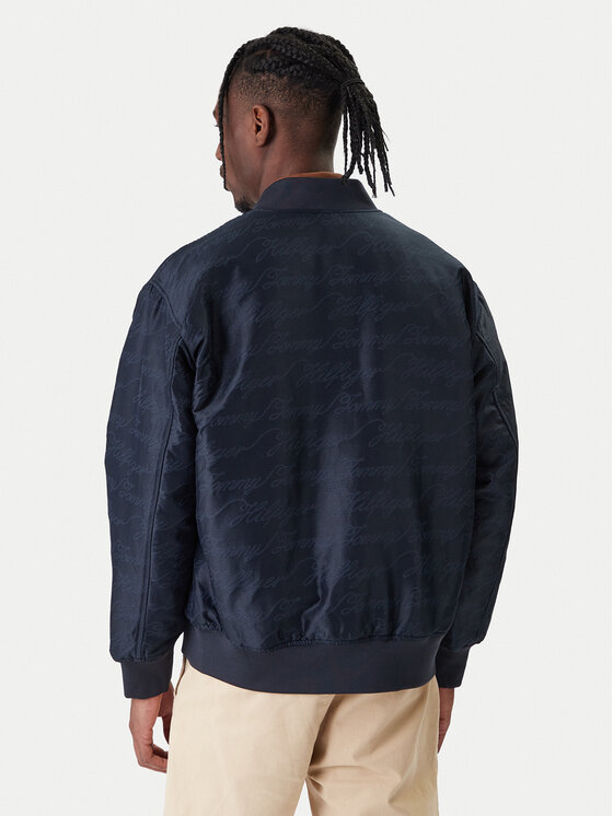 Tommy Hilfiger Tommy Hilfiger Bomber jakna MW0MW42011 Mornarsko modra Regular Fit