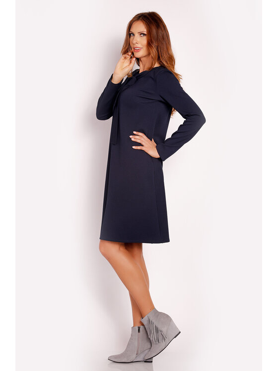 Awama Awama Abito da cocktail L010 Blu scuro Basic Fit