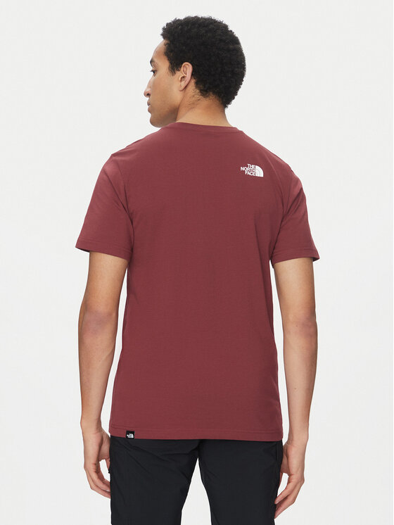The North Face The North Face T-Shirt Simple Dome NF0A87NG Dunkelrot Regular Fit