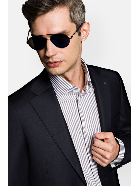 Lancerto Lancerto Garnitur Albany GA073122000014 Granatowy Regular Fit