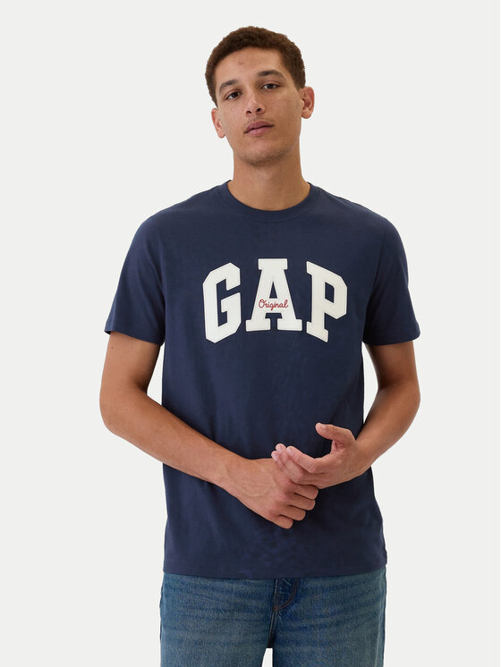 Gap T-krekls 542246-02 Tumši zils Regular Fit