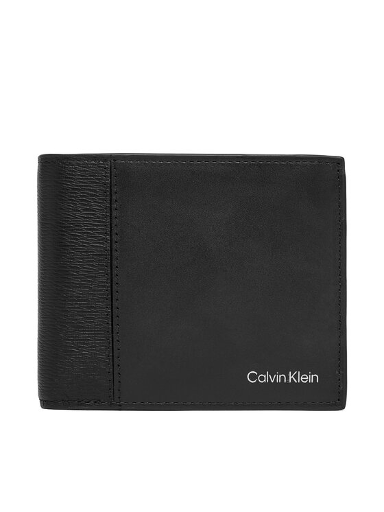 Calvin Klein Calvin Klein Портфейл Refined Mix Billfold W Coin LV04D1304G Черен