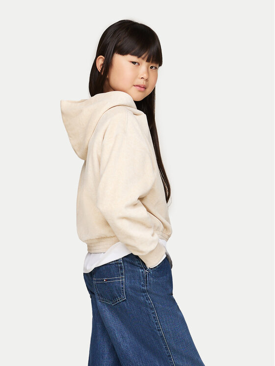 Tommy Hilfiger Tommy Hilfiger Felpa Script KG0KG08192 Beige Regular Fit