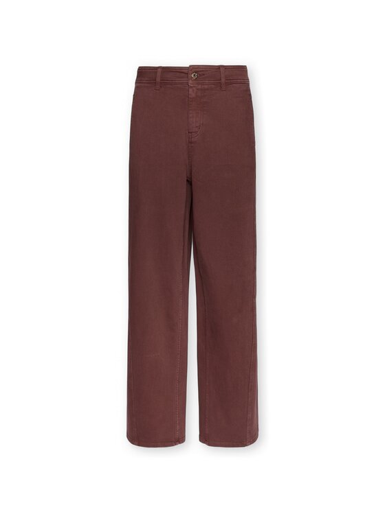 Elena Mirò Elena Mirò Spodnie materiałowe P702G000439N039 Bordowy Flare Fit