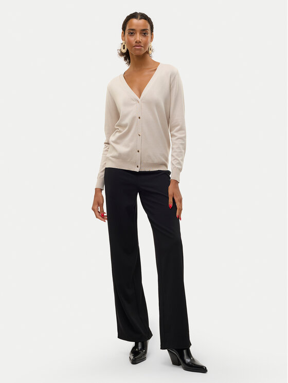 Vero Moda Vero Moda Hlače iz tkanine Berlin 10318454 Črna Wide Leg