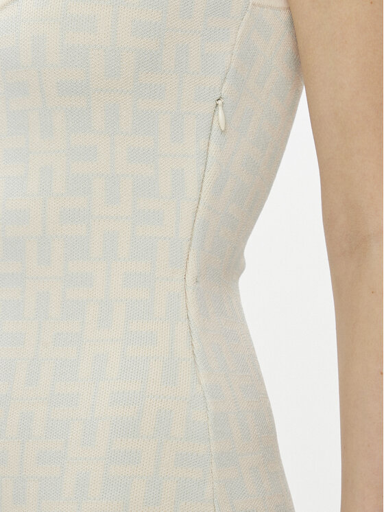 Elisabetta Franchi Elisabetta Franchi Rochie tricotată AM-55Z-41E2-V460 Albastru Slim Fit