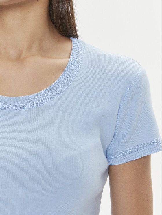 United Colors Of Benetton United Colors Of Benetton Tricou 1091D1M10 Albastru celest Regular Fit