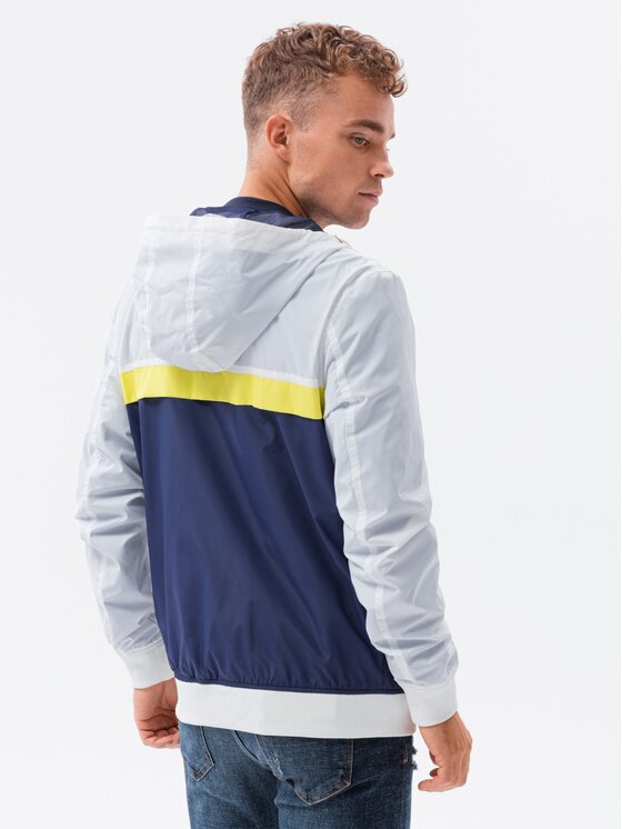 Ombre Ombre Bunda pro přechodné období C438 Tmavomodrá Regular Fit