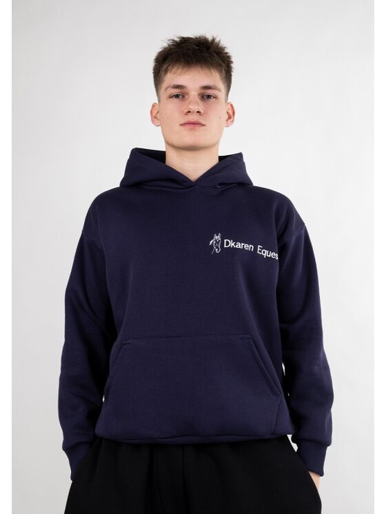 DKaren Sport DKaren Sport Bluza EQ001Men Granatowy Basic Fit
