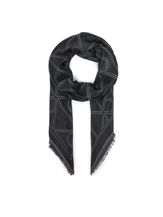 Calvin Klein Calvin Klein Eșarfă Emblem Aop Contrast Lw Square Sc LV04F8077G Negru