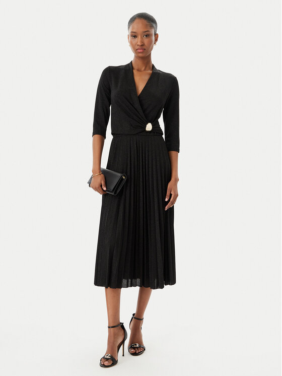 Rinascimento Rinascimento Abito da cocktail CFC0122980003 Nero Regular Fit