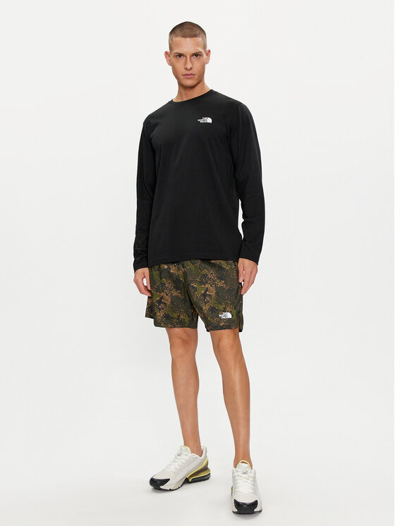 The North Face The North Face Longsleeve Simple Dome NF0A87QN Negru Regular Fit
