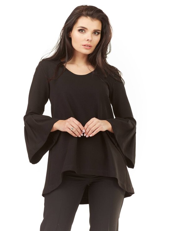 Infinite You Infinite You Bluzka M156 Czarny Basic Fit