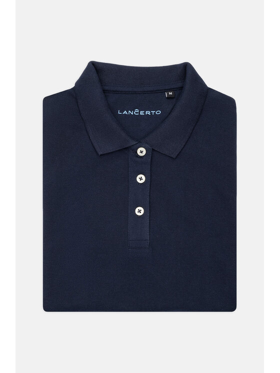 Lancerto Lancerto Polo Paris PO073123000026 Granatowy Regular Fit