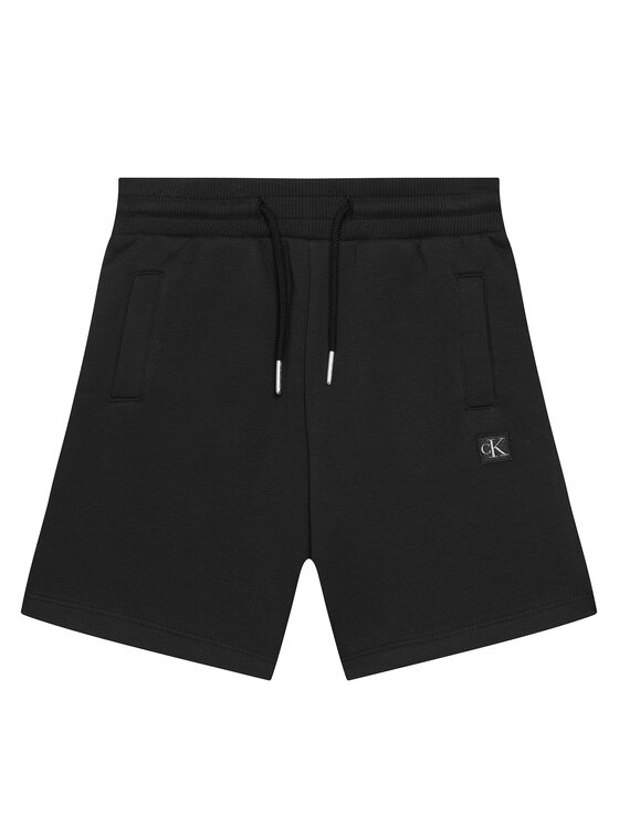 Calvin Klein Jeans Calvin Klein Jeans Sportovní kraťasy Mini Badge IU0IU00704 D Černá Regular Fit