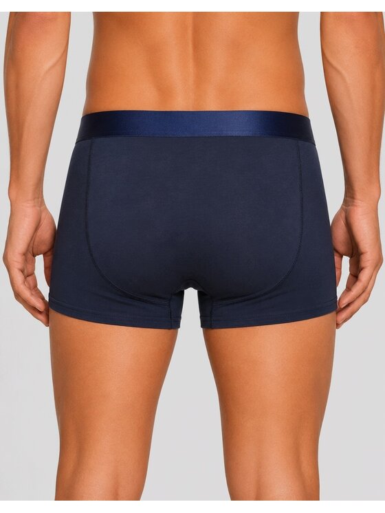 Wrangler Wrangler Bokserki Graph 3 Pack Cotton Elastane Trunks Niebieski