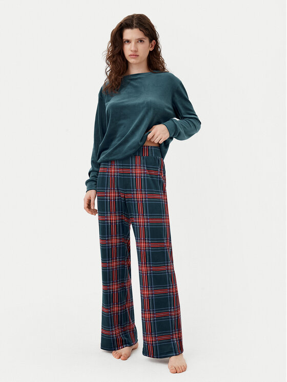 Hunkemöller Hunkemöller Pidžama 204214 Zelena Regular Fit