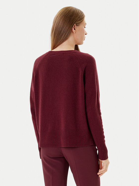 Marella Marella Svetr Celia 2523366215 Bordó Regular Fit