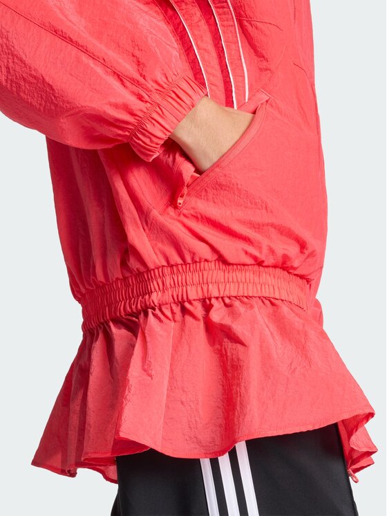adidas adidas Bluza SANTIAGO WOVEN Czerwony Oversize
