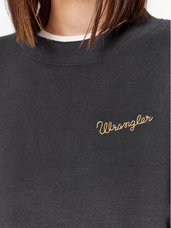 Wrangler Wrangler Μπλούζα 112343708 Μαύρο Relaxed Fit