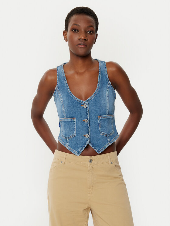 HUGO HUGO Prsluk Gardenia_B 50531700 Plava Slim Fit