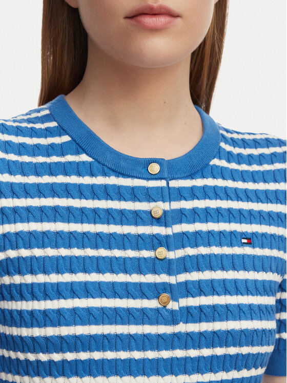 Tommy Hilfiger Tommy Hilfiger Džemper WW0WW49613 Plava Slim Fit