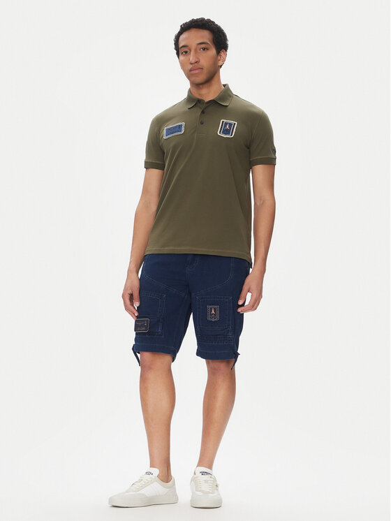 Aeronautica Militare Aeronautica Militare Polo majica 251PO1851P344 Khaki Regular Fit