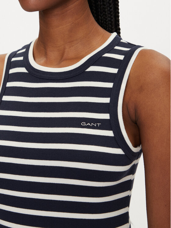 Gant Gant Úpletové šaty 4201531 Tmavomodrá Slim Fit