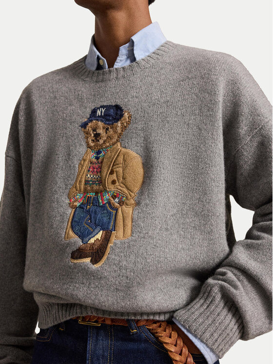 Polo Ralph Lauren Polo Ralph Lauren Sweter 710B28590001 Szary Relaxed Fit