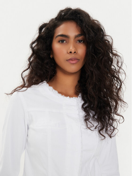 Liu Jo Liu Jo Džinsinė striukė MA4297 T4033 Balta Regular Fit