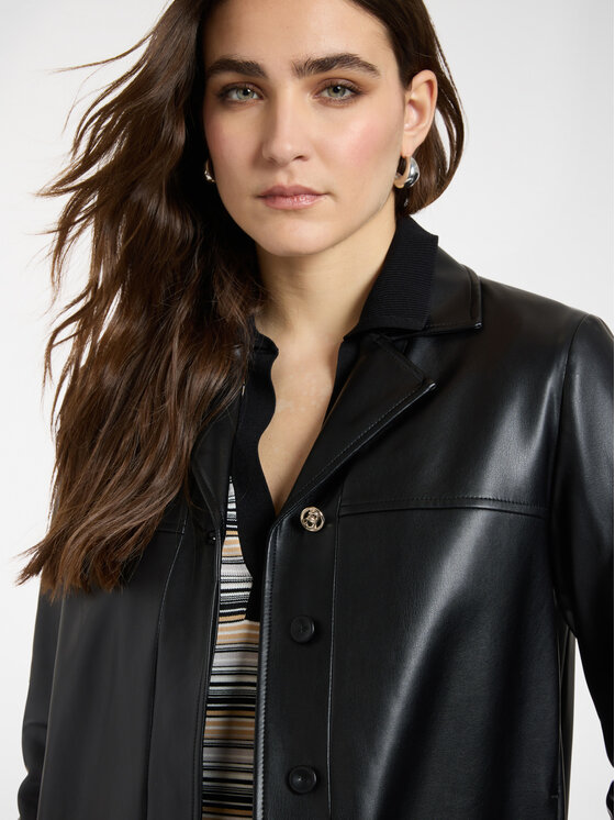 Elena Mirò Elena Mirò Płaszcz zimowy R306P000095N033 Czarny Regular Fit