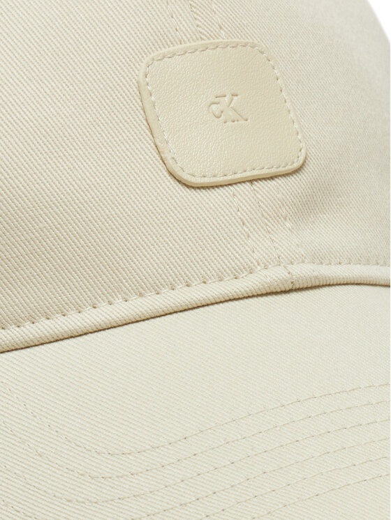 Calvin Klein Jeans Calvin Klein Jeans Czapka z daszkiem Mono Leather Patch Twill Cap LV04K5052G Biały