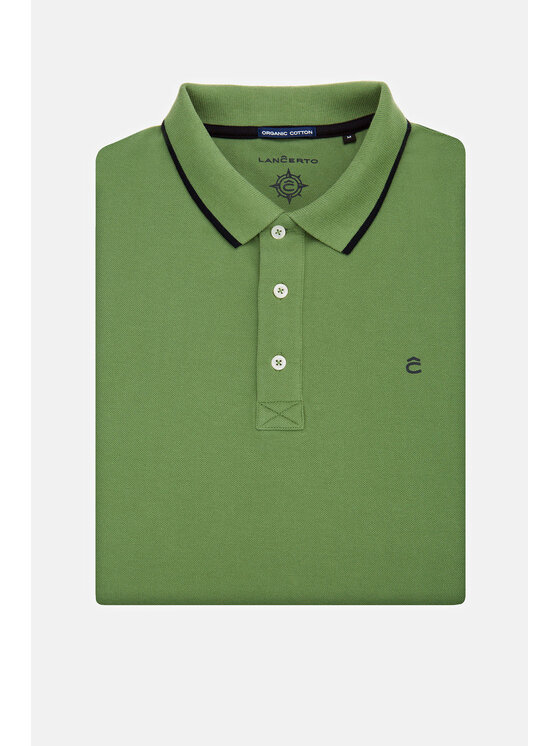 Lancerto Lancerto Polo Dominic Zielony Regular Fit