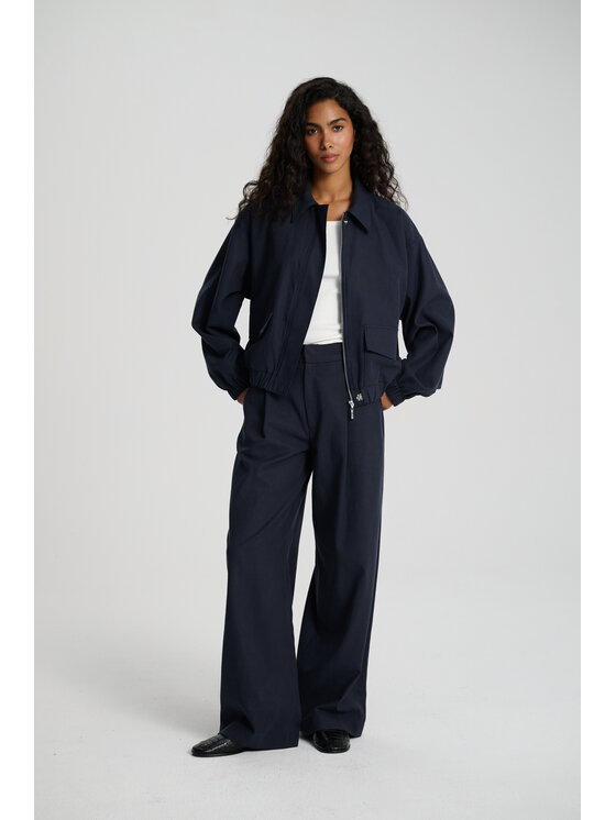Le Songe Le Songe Kurtka bomber MARGO Granatowy Regular Fit