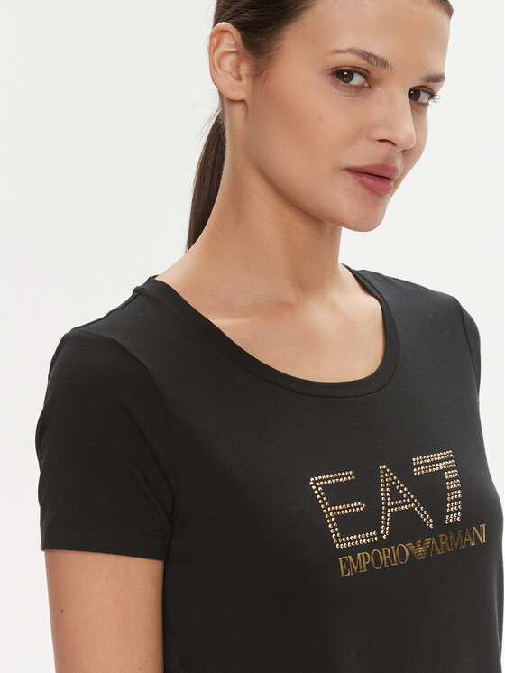 EA7 Emporio Armani EA7 Emporio Armani T-särk 8NTT67 TJDQZ 1200 Must Skinny Fit
