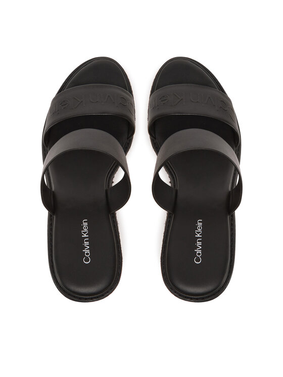 Calvin Klein Calvin Klein Espadrile Wedge Sandal 50 - He HW0HW02375 Negru