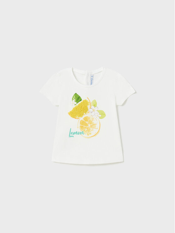 Mayoral Mayoral T-Shirt 1014 Bílá Regular Fit