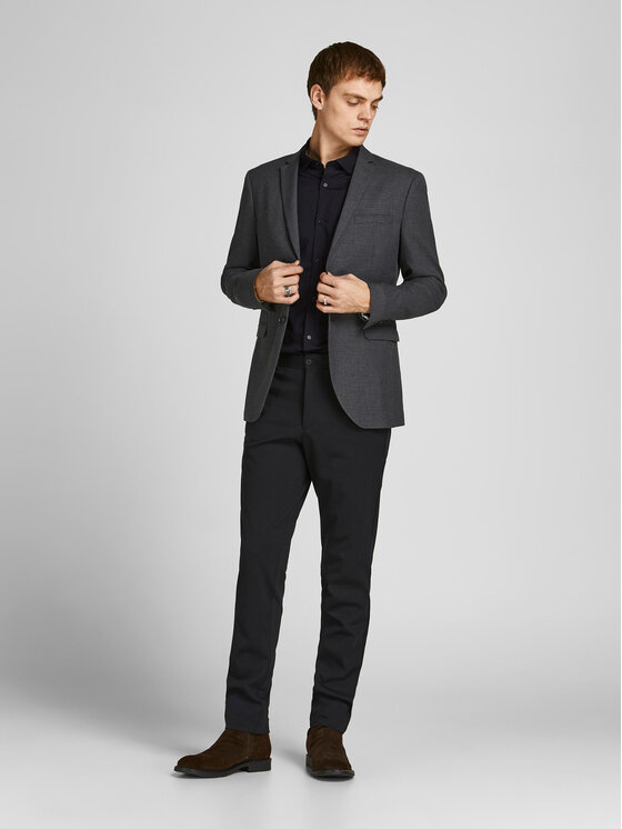 Jack & Jones Jack & Jones Cămașă 12201905 Negru Slim Fit