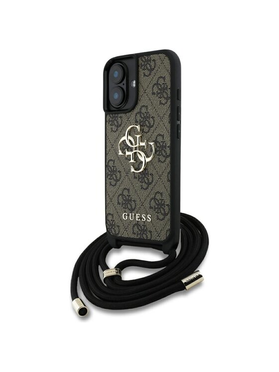 Guess Guess Etui na telefon Apple iPhone 16 Plus Brązowy