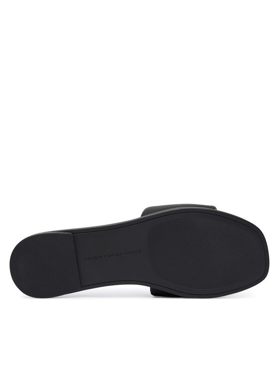 Tommy Hilfiger Tommy Hilfiger Šľapky Th Logo Hardware Leather Mule FW0FW09292 Čierna