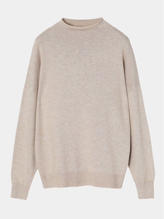 Tatuum Tatuum Sweter Navi T2318.097 Beżowy Regular Fit