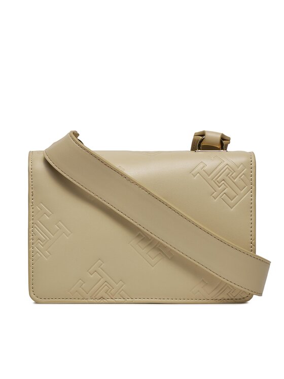 Tommy Hilfiger Tommy Hilfiger Дамска чанта Th Refined Crossover Mono AW0AW15727 Бежов