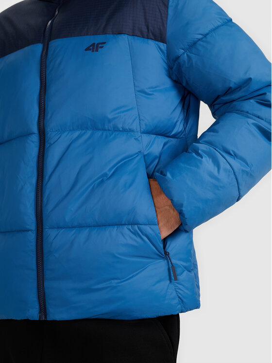 4F 4F Kurtka puchowa APRES SKI Granatowy Regular Fit