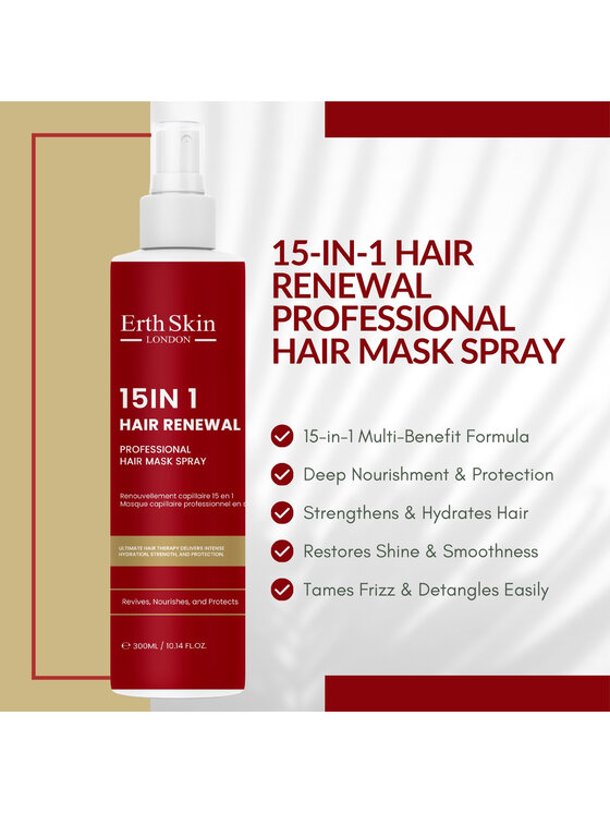 Erthskin London Erthskin London Profesjonalna 15 w 1 Spray Maska do włosów