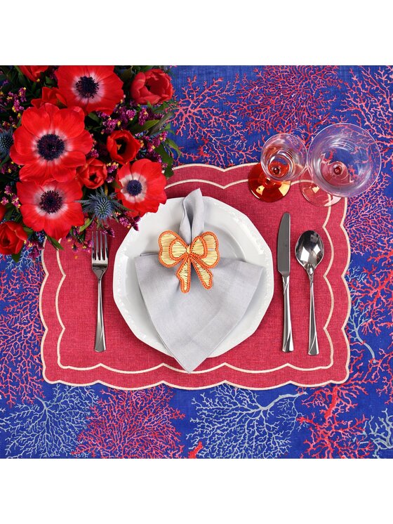 Roseberry Home Roseberry Home Obrus z motywem morskim – wodorosty Seaweed Niebieski