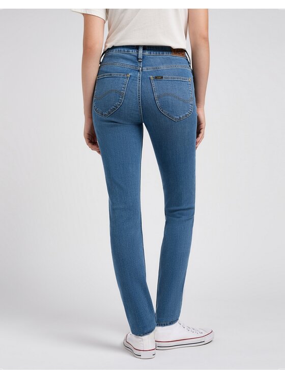 Lee Lee Jeansy 112351119 Niebieski Skinny Fit