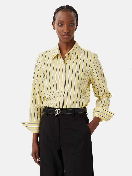 Tommy Hilfiger Tommy Hilfiger Camicia Summer WW0WW51155 Giallo Regular Fit